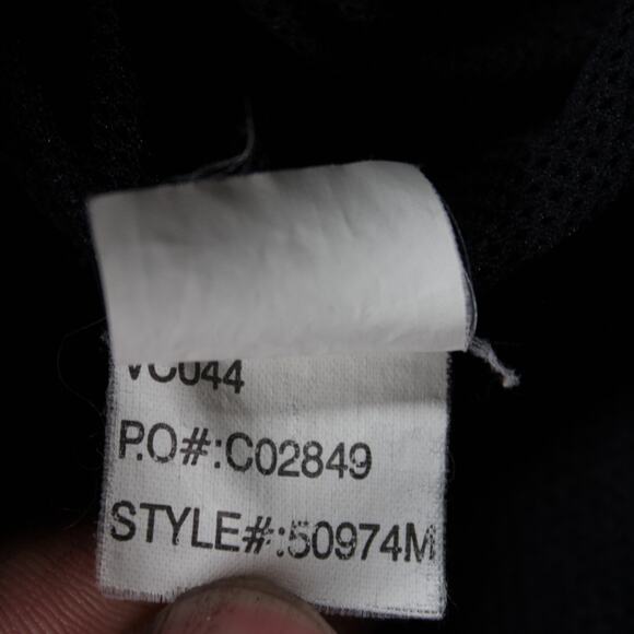 Chaps Ralph Lauren Jacket Mens Large Black Quarter Snap Pullover Windbreaker - Picture 7 of 9